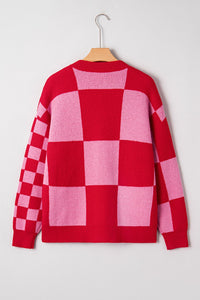 plaid cardigan