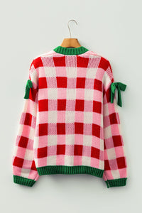 plaid cardigan