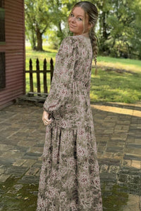 retro floral dress