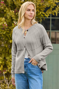 solid color cardigan