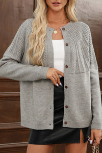 solid color cardigan