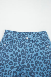 leopard print jeans womens
