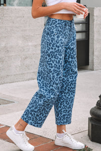 leopard print jeans womens
