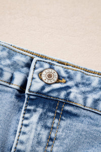 Women's High-Waisted Light Wash Wide-Leg Jeans with Patch Pockets, photo 7