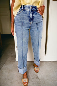 raw hem jeans
