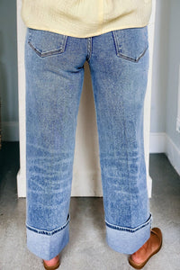 raw hem jeans