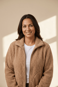 Women's Light Grey Women's Cozy Sherpa Jacket with Pockets - Soft Fleece Layer for Casual Style and Comfort
