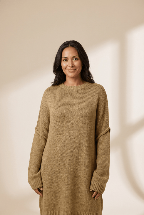 slouchy sweater dress