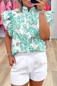 
Women's Relaxed Fit Floral Cotton Button-Up Shirt in Soft Fabric, Ideal for Casual Summer Outings and Everyday Wear