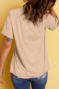 Khaki Camo Flying Mallard Print Summer Casual Tee