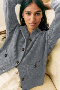 grey chunky cardigan