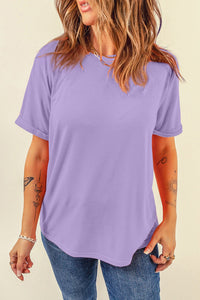womens crew neck t shirt