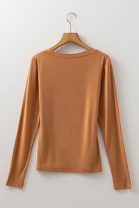 long sleeve fitted top