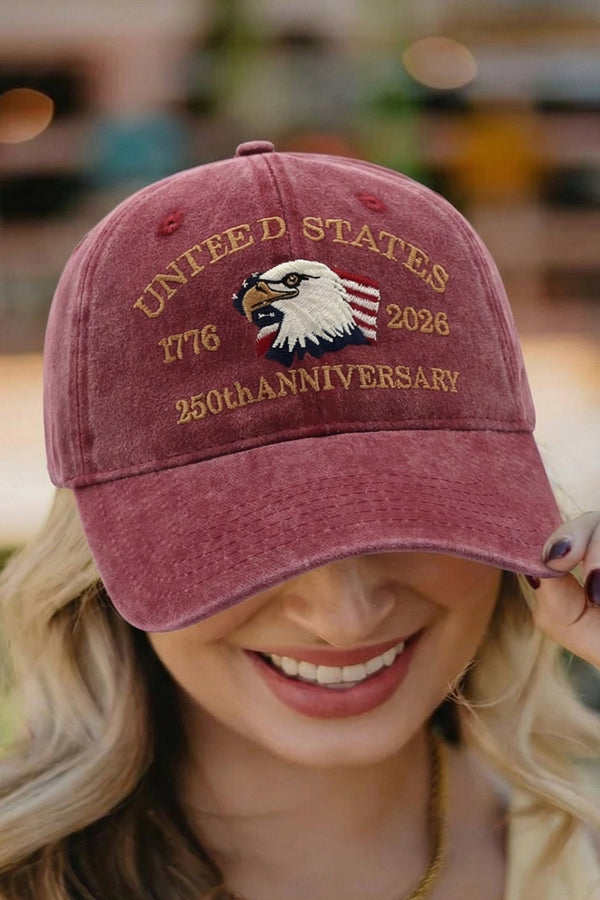 Women's Stylish Mineral Red Camouflage Hat - Comfortable Outdoor Cap for Celebrating 250th Anniversary Heritage
