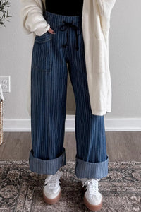 Women's Trendy High-Waisted Striped Jeans for Women - Stylish Casual Fit Denim, denim, photo 6