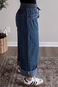 Women's Trendy High-Waisted Striped Jeans for Women - Stylish Casual Fit Denim, denim, photo 3
