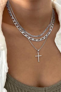 silver plated necklace