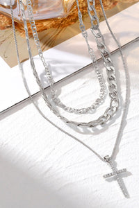 silver plated necklace