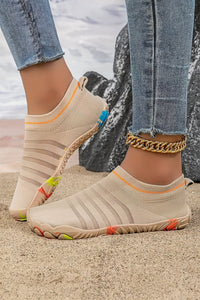 White Breathable Mesh Knit Doddle Anti-Slip Outdoor Water Shoes
