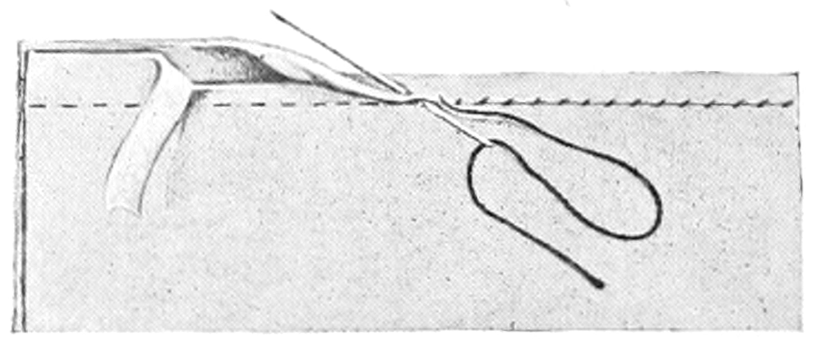 Mock flat-felled seam topstitched open allowance joinery.