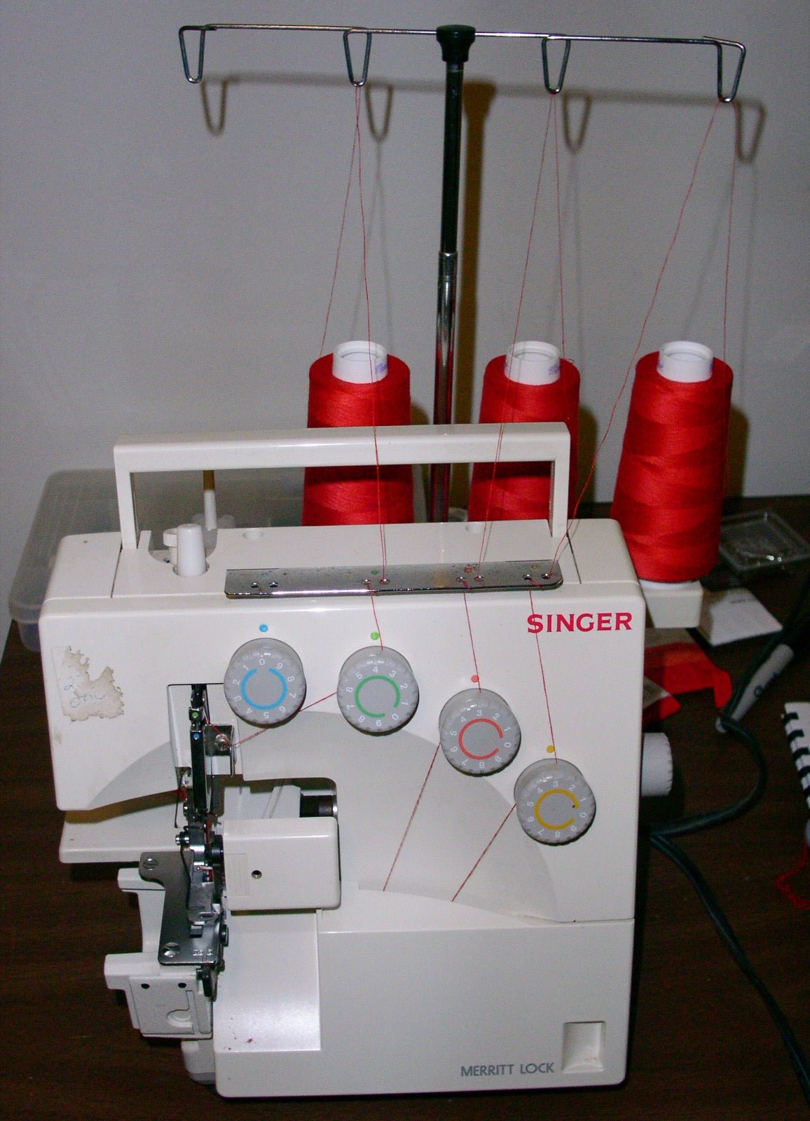 Serged seam finished knit edge allowance joinery.