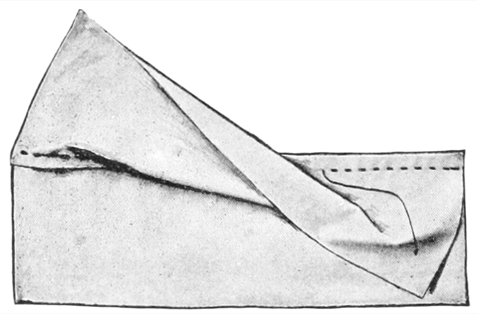 Side seam joining front and back body panels.