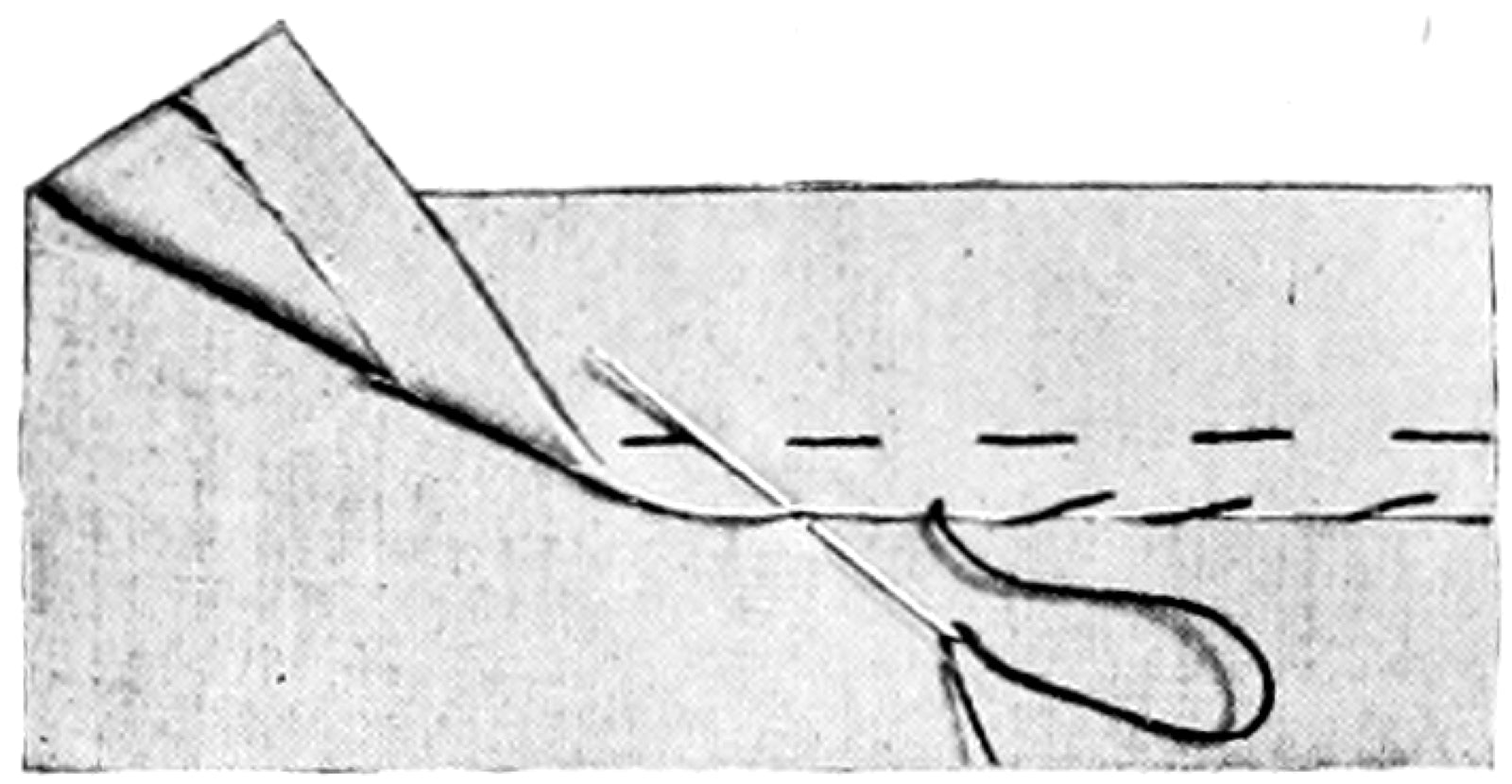 Armhole and sleeve head seam diagram on bodice joinery.