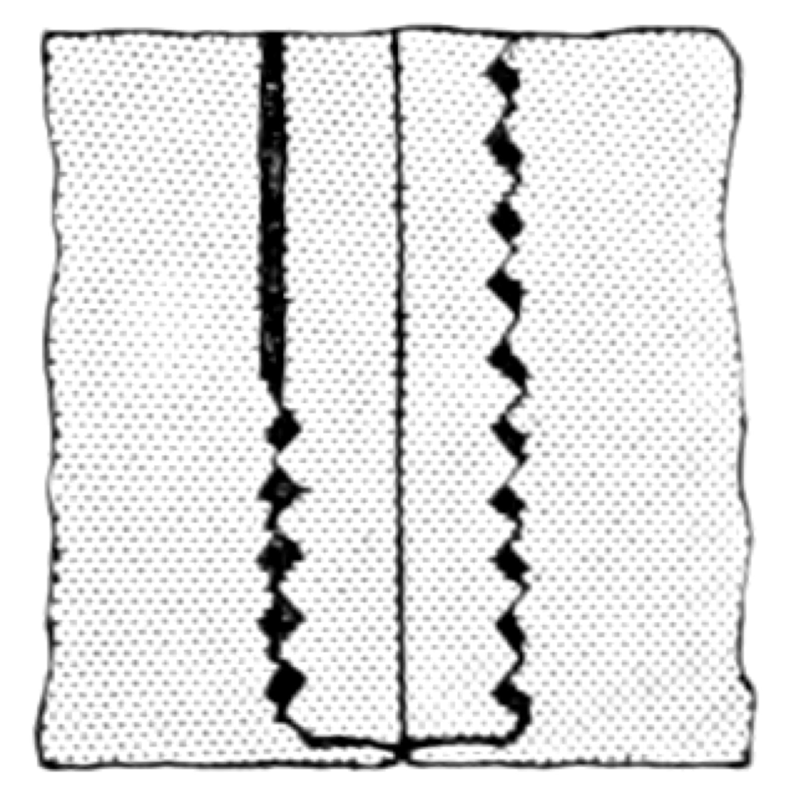 Slot seam inset strip between panel joinery.
