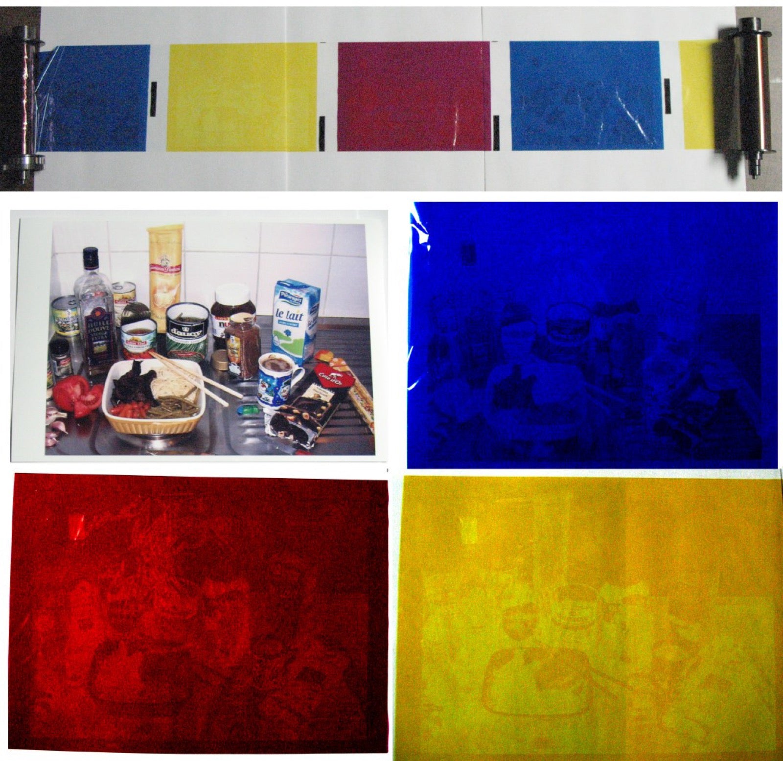 Dye sublimation printing reference diagram showing heat-activated color transfer.