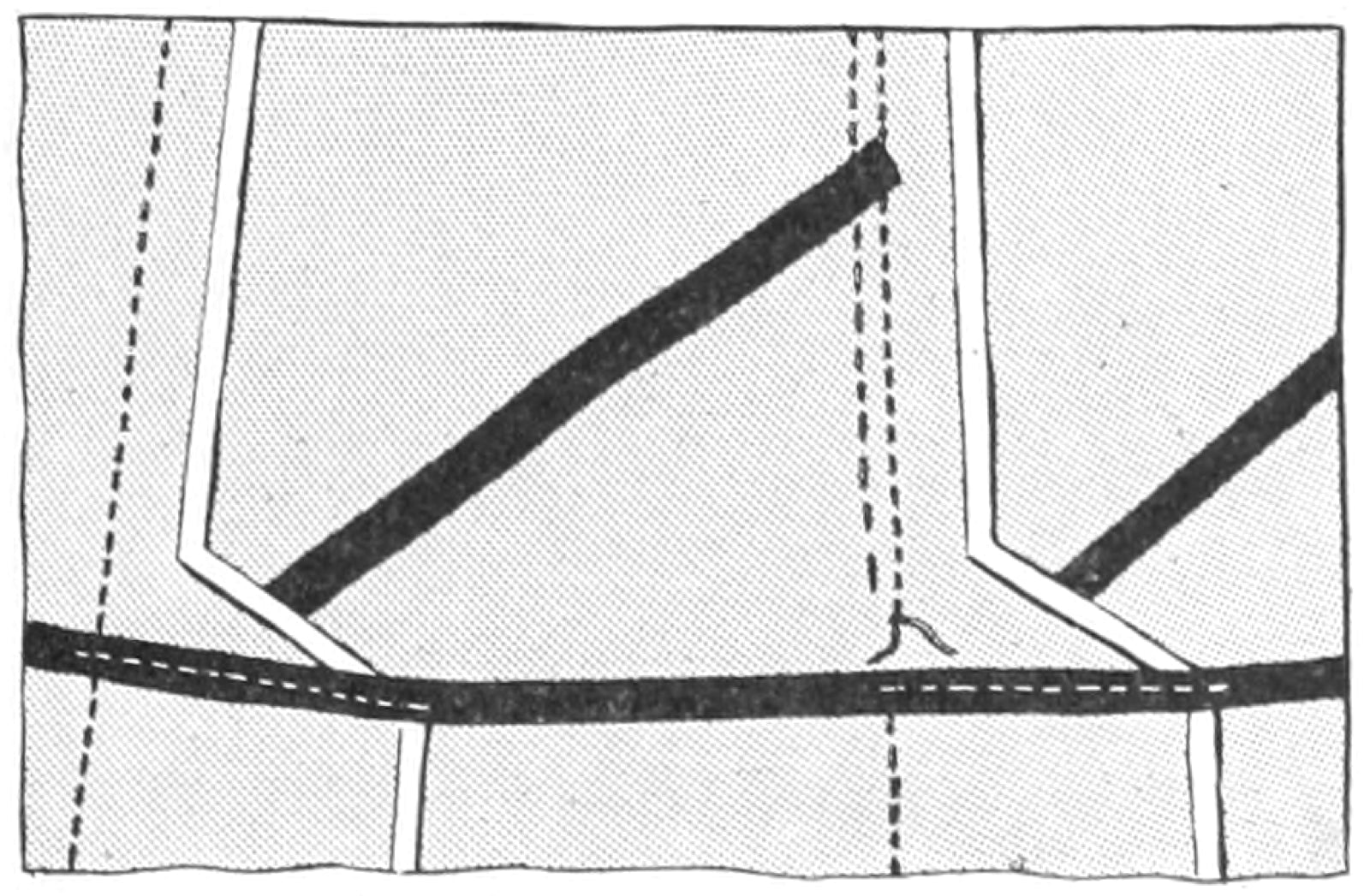 Supporting inlaid plaits on skirt panel for cartridge pleat fullness.